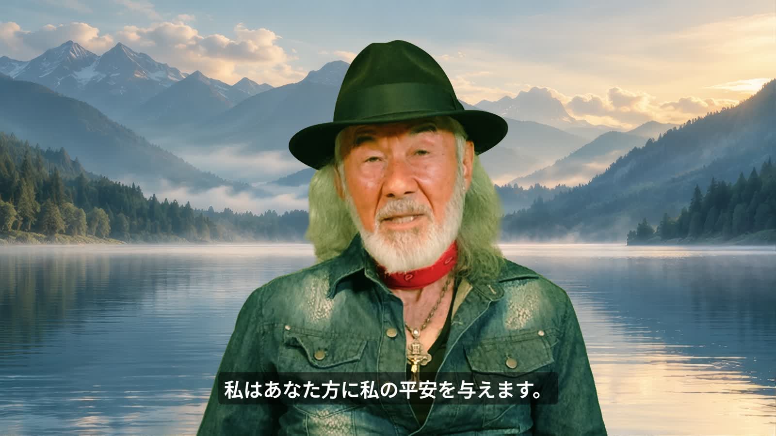 メッセージを語るアーサー・ホーランド