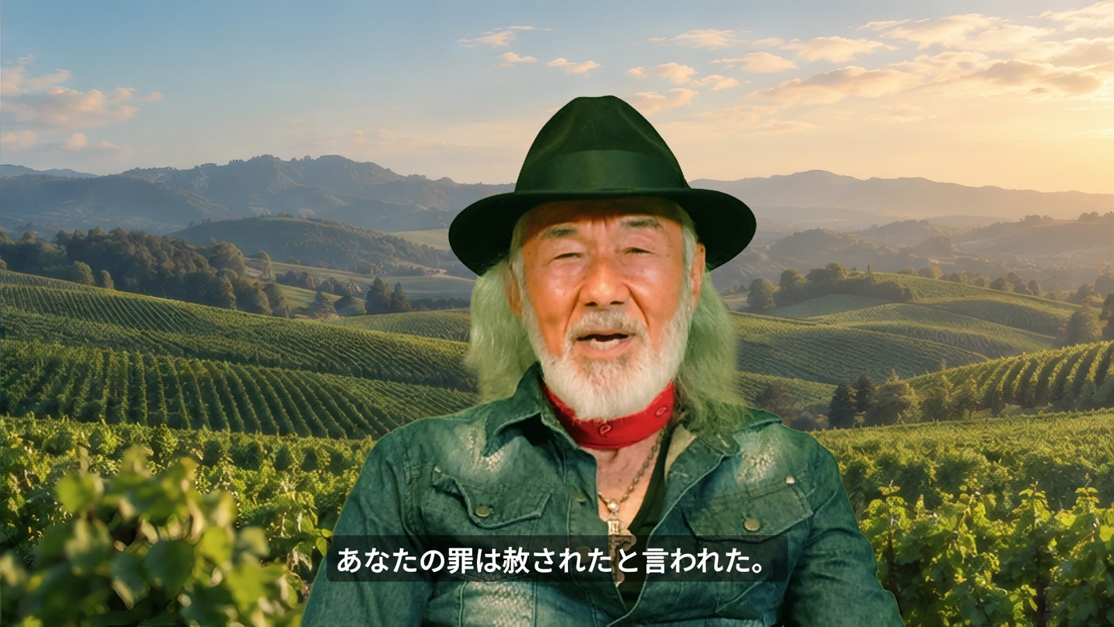 メッセージを語るアーサー・ホーランド